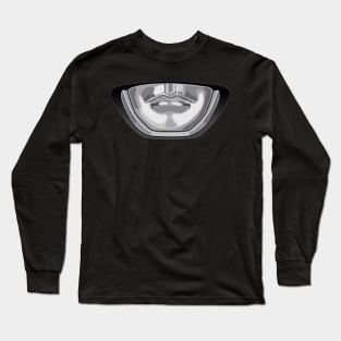 Black Ranger Helmet Face Mask Long Sleeve T-Shirt